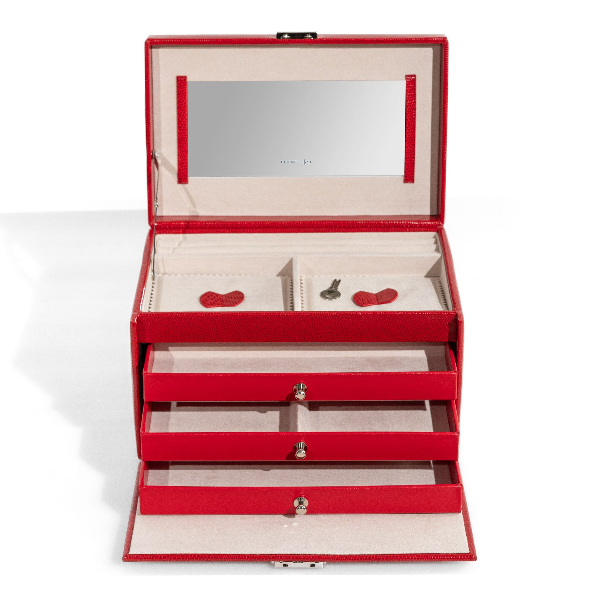 Coffret à Bijoux Chic - Rouge