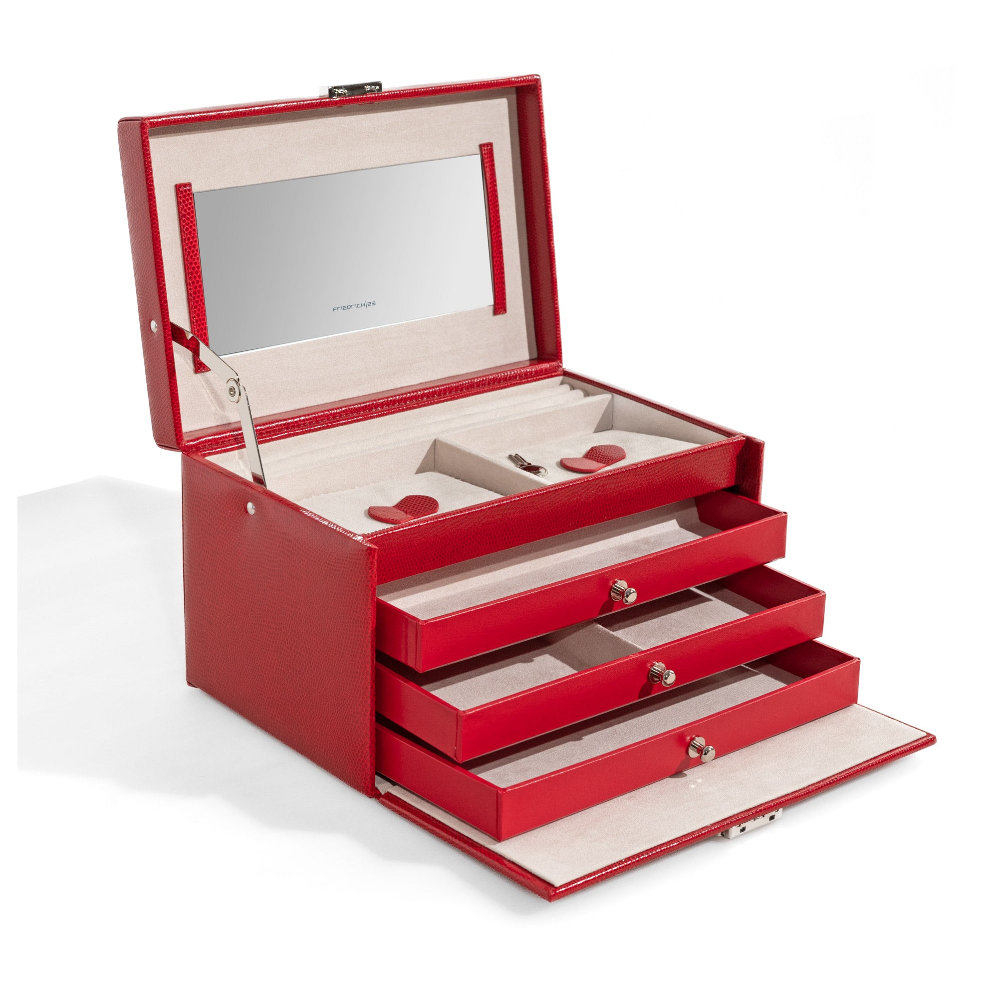 Coffret à Bijoux Chic - Rouge