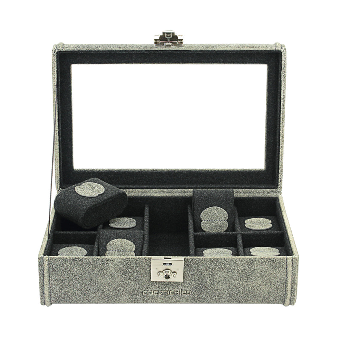 Coffret Montre Gris 20 Emplacements