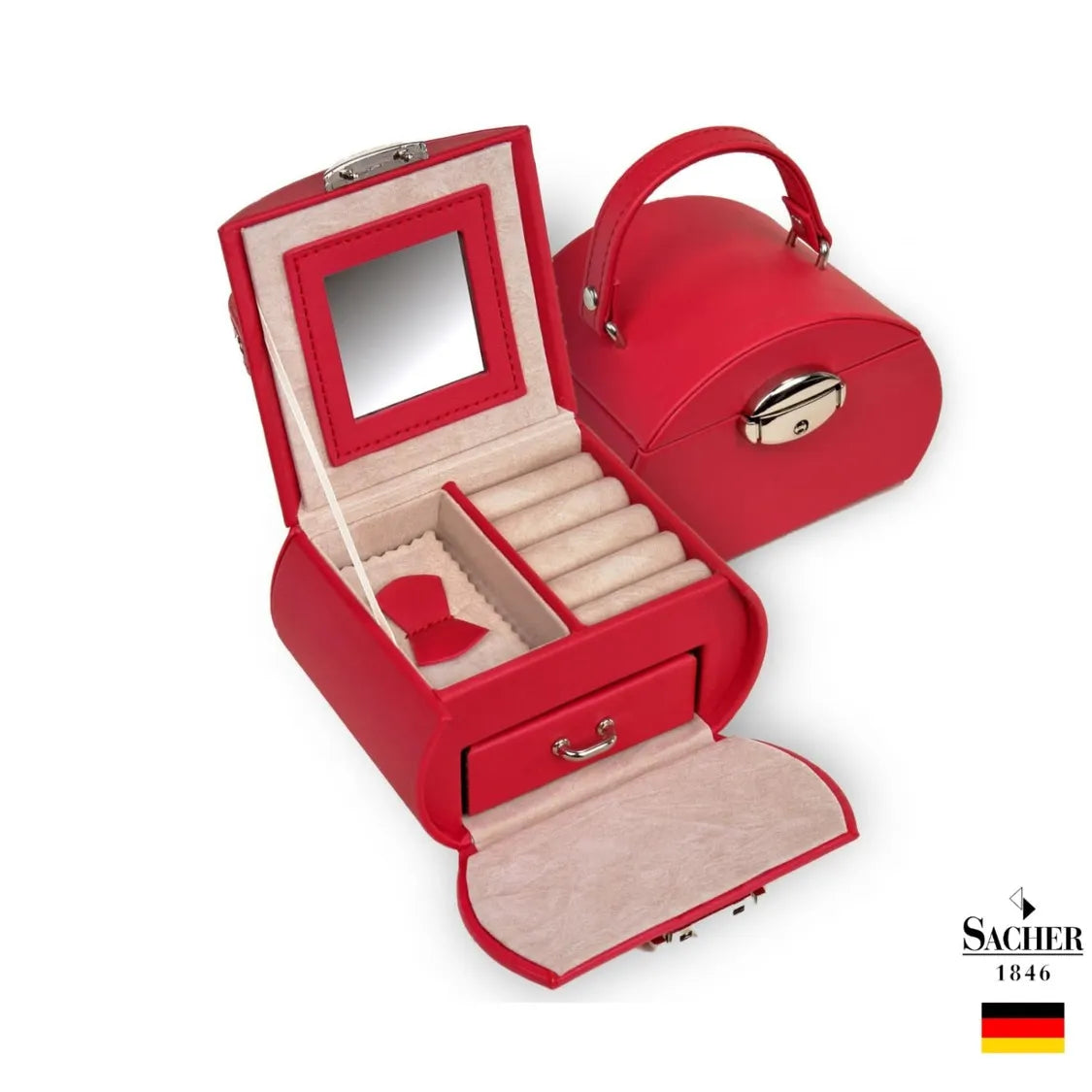 Coffret à Bijoux Original Rouge - Royaume de la Boîte