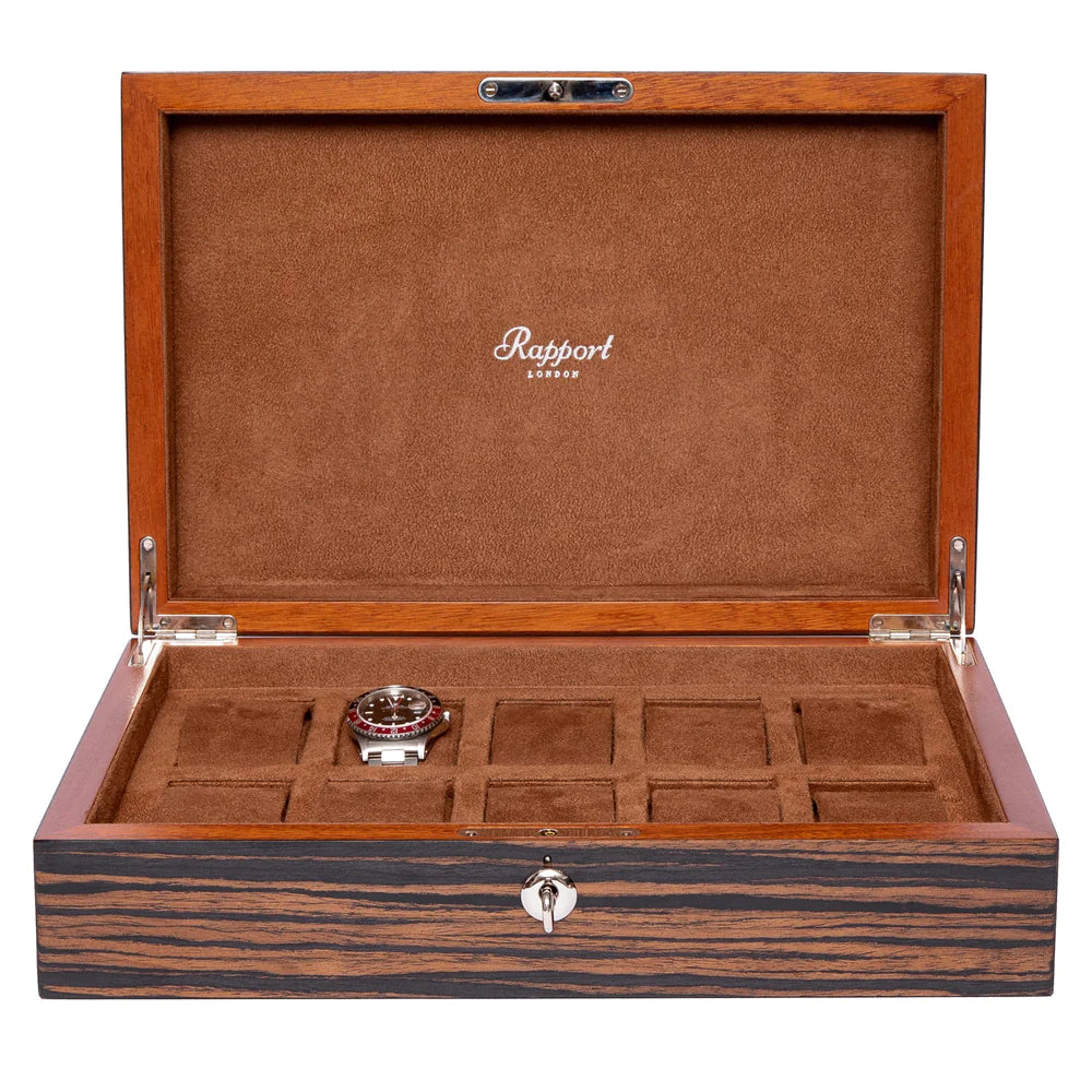 Coffret de Rangement à Montres en Bois Massif - Royaume de la Boîte