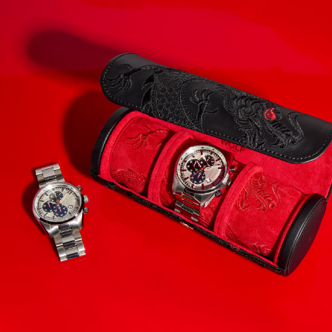 Étui à Montre de Luxe Rouge - Royaume de la Boîte