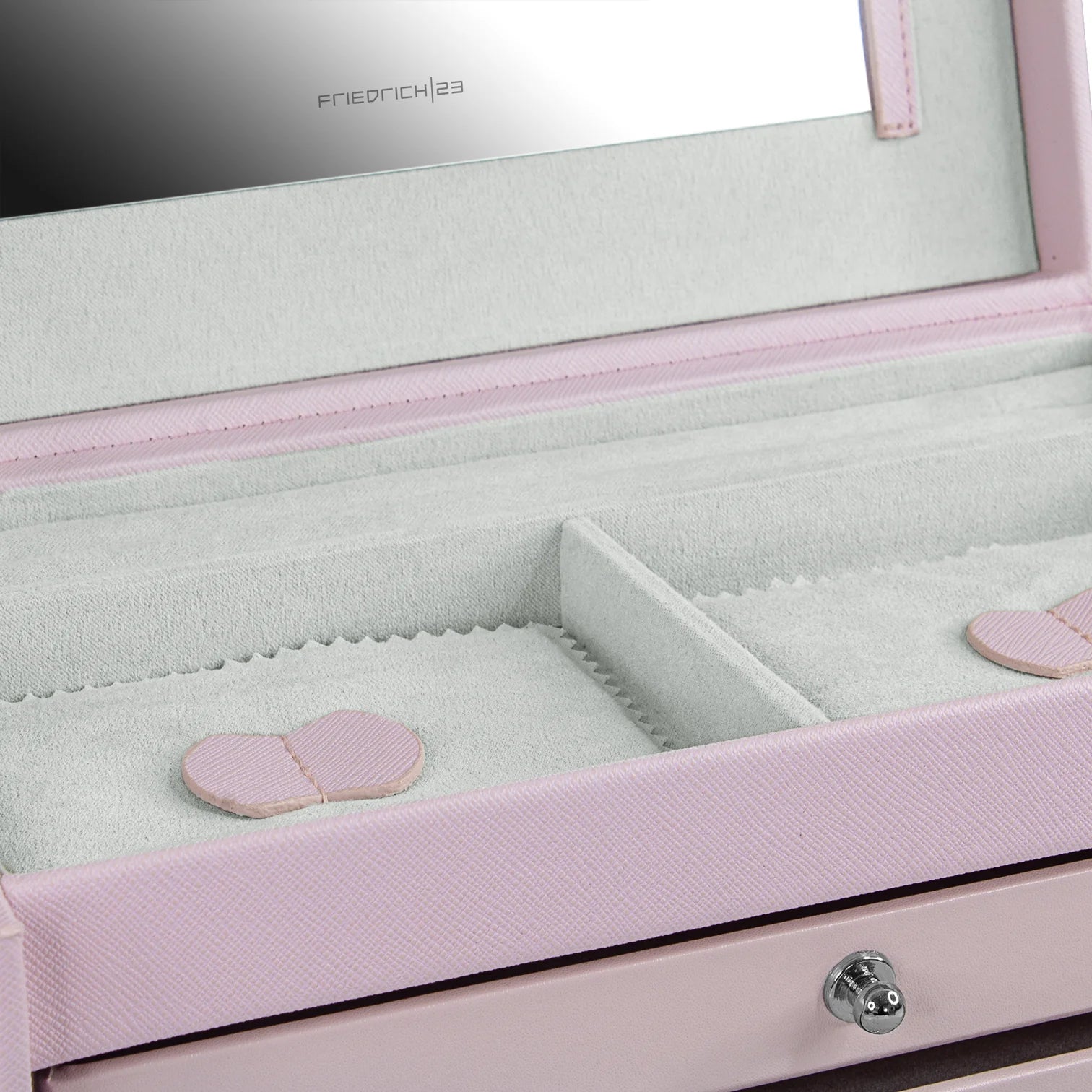 Coffret à Bijoux Rose - Simili Cuir