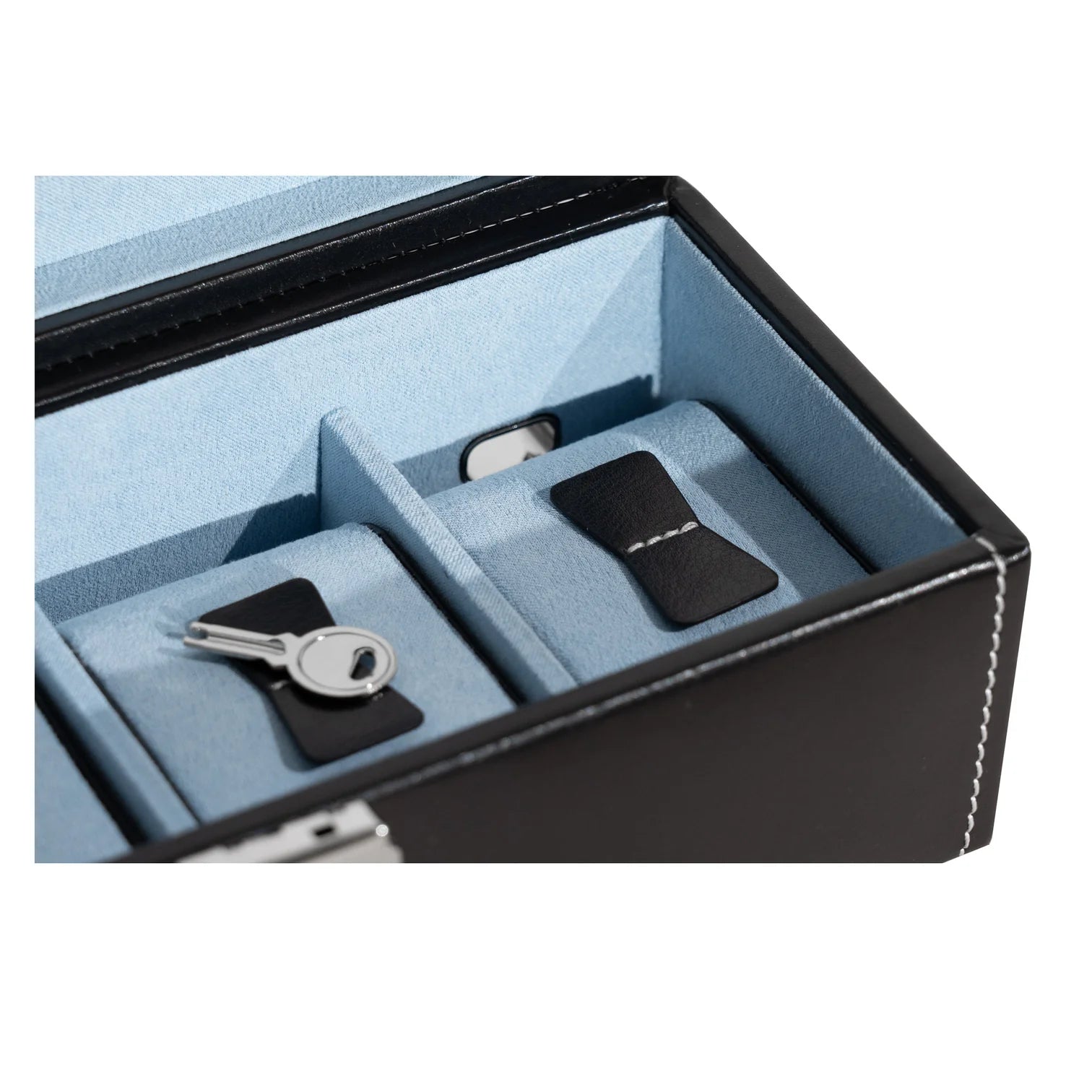 Boîte de Coffret à Montre - Intérieur Bleu Clair