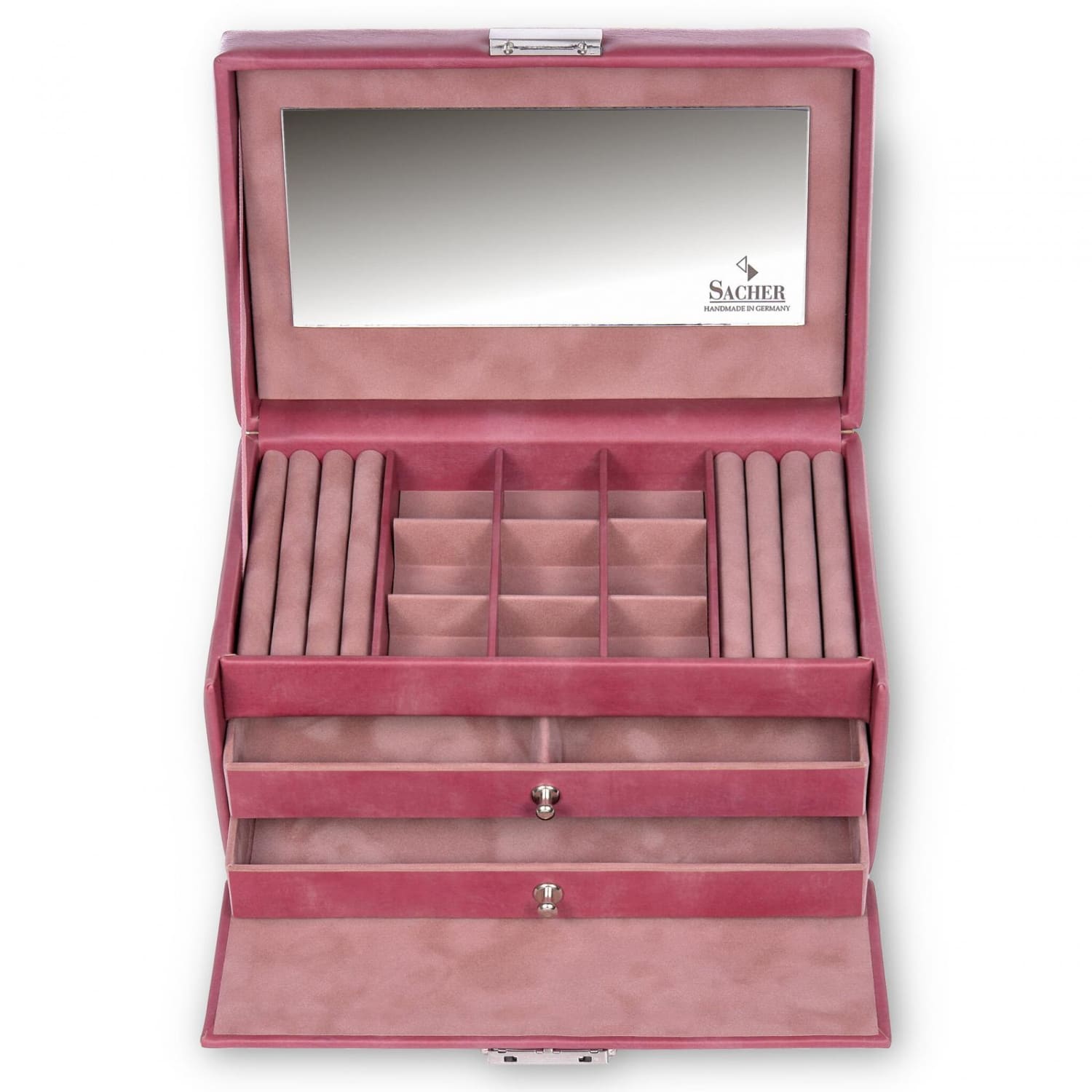 Coffret à Bijoux Rose - Elly - Royaume de la Boîte